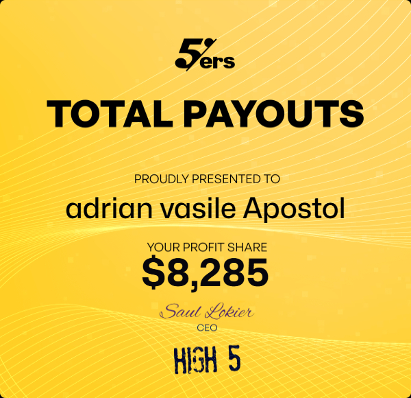 Profit share payout, $8,285